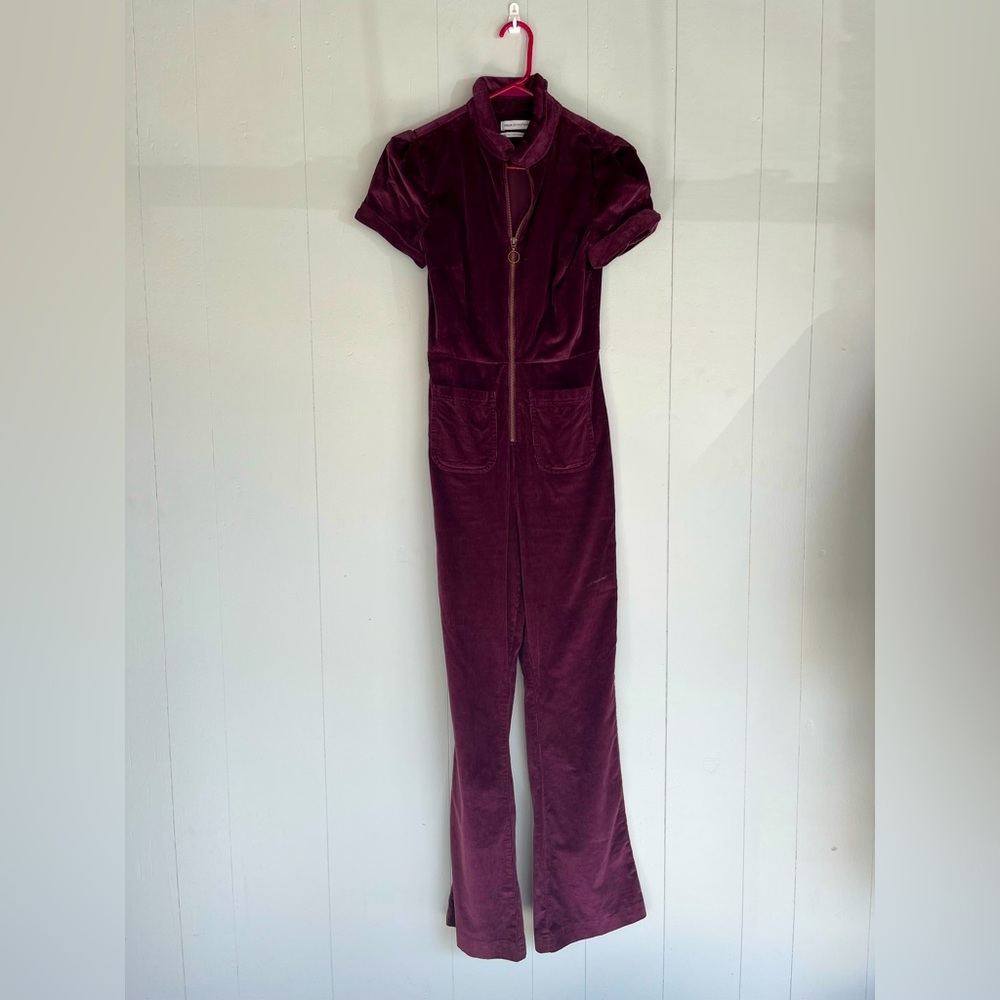 Corduroy purpel romper